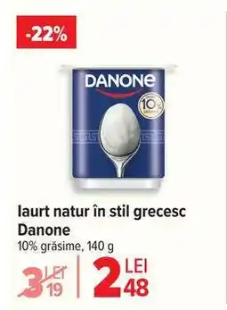 Carrefour Iaurt natur în stil grecesc Danone Ofertă