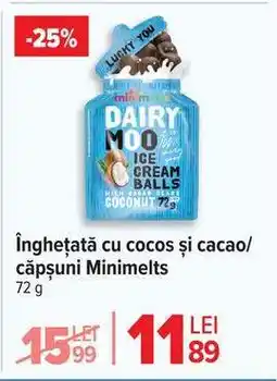 Carrefour Înghețată cu cocos și cacao/căpșuni Minimelts Ofertă