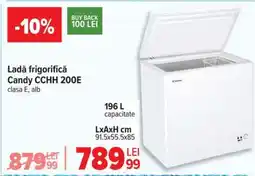 Carrefour Ladă frigorifică Candy CCHH 200E Ofertă