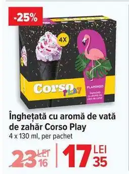 Carrefour Înghețată cu aromă de vată de zahăr Corso Play Ofertă