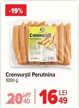 Carrefour Crenvurști Perutnina Ofertă