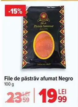 Carrefour File de păstrăv afumat Negro Ofertă