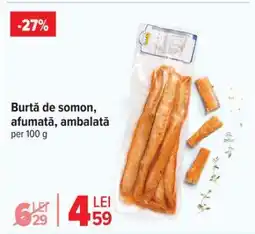 Carrefour Burtă de somon, afumată, ambalată Ofertă