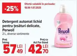 Carrefour Detergent automat lichid pentru țesături delicate, Perwoll Ofertă