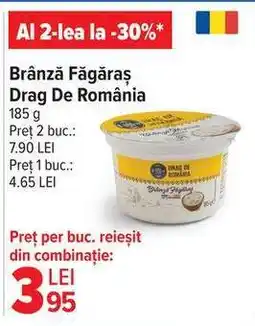 Carrefour Brânză Făgăraș Drag de România Ofertă