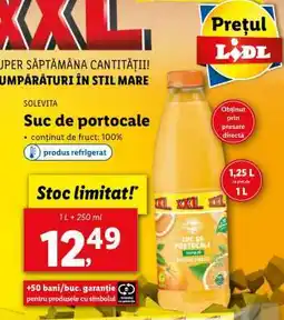 Lidl Solevita Suc de portocale Ofertă