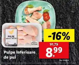 Lidl Pulpe inferioare de pui Ofertă