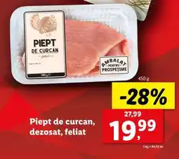 Lidl Piept de curcan dezosat, feliat Ofertă