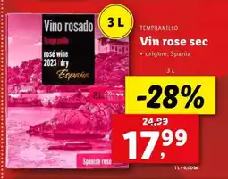 Lidl Vin rose sec Ofertă