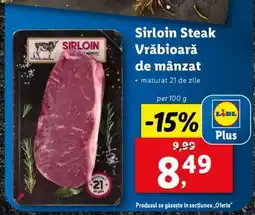 Lidl Sirloin Steak Vrabioară de mânzat Ofertă