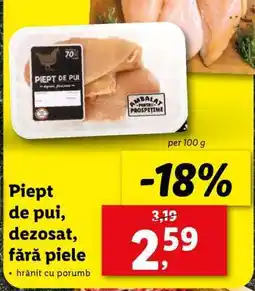 Lidl Piept de pui dezosat, fără piele Ofertă