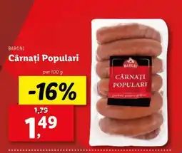 Lidl Cârnați Populari Ofertă