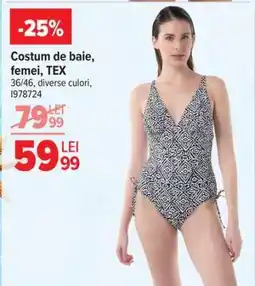Carrefour Costum de baie femei TEX Ofertă
