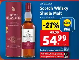 Lidl Ben Bracken Scotch Whisky Single Malt Ofertă