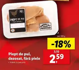 Lidl Piept de pui dezosat, fără piele Ofertă