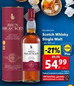 Lidl Ben Bracken Scotch Whisky Single Malt Ofertă