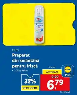 Lidl PILOS Preparat din smântână pentru frișcă Ofertă