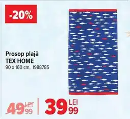 Carrefour Prosop plajă TEX HOME Ofertă