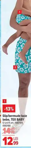 Carrefour Slip/bermude baie bebe, TEX BABY Ofertă