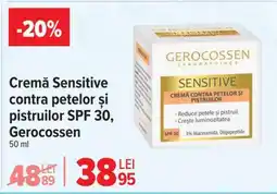 Carrefour Cremă Sensitive contra petelor și pistruilor SPF 30, Gerocossen Ofertă