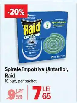 Carrefour Spirale împotriva țânțarilor, Raid Ofertă