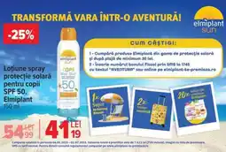 Carrefour Loțiune spray protecție solară pentru copii SPF 50, Elmiplant Ofertă