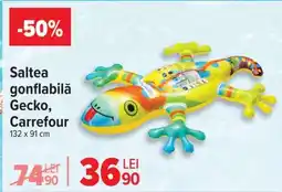 Carrefour Saltea gonflabilă Gecko, Carrefour Ofertă