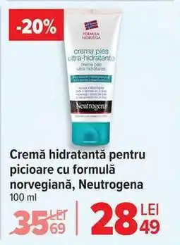Carrefour Cremă hidratantă pentru picioare cu formulă norvegiană, Neutrogena Ofertă