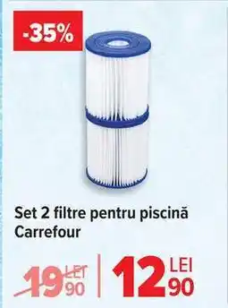 Carrefour Set 2 filtre pentru piscină Carrefour Ofertă