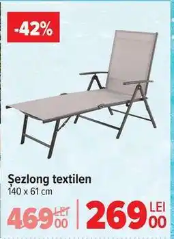 Carrefour Şezlong textilen Ofertă