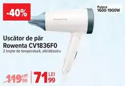 Carrefour Uscător de păr Rowenta CV1836F0 Ofertă