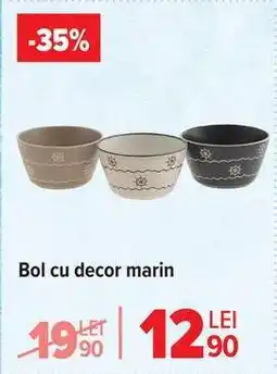 Carrefour Bol cu decor marin Ofertă