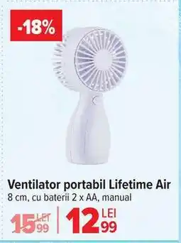 Carrefour Ventilator portabil Lifetime Air Ofertă
