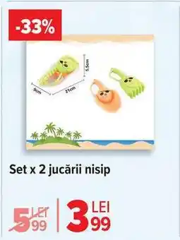 Carrefour Set x 2 jucării nisip Ofertă