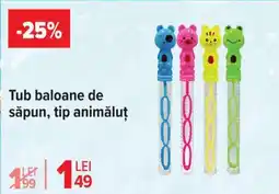 Carrefour Tub baloane de săpun, tip animăluț Ofertă