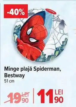 Carrefour Minge plajă Spiderman, Bestway Ofertă