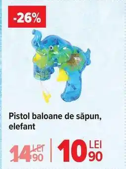 Carrefour Pistol baloane de săpun, elefant Ofertă