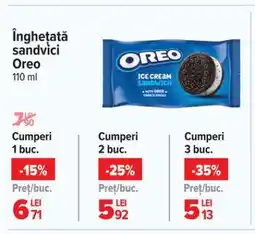 Carrefour Înghețată sandvici Oreo Ofertă
