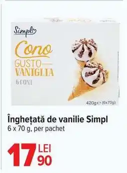 Carrefour Înghețată de vanilie Simpl Ofertă