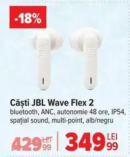 Carrefour Căști JBL Wave Flex 2 Ofertă