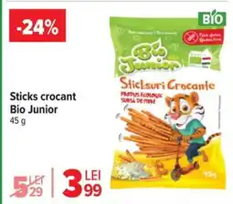Carrefour Sticks crocant Bio Junior Ofertă