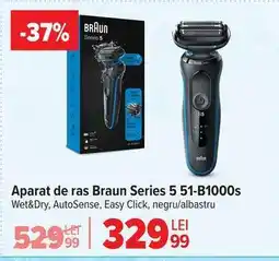 Carrefour Aparat de ras Braun Series 5 51-B1000s Ofertă