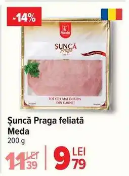 Carrefour Șuncă Praga feliată Meda Ofertă