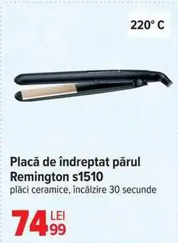 Carrefour Placă de îndreptat părul Remington S1510 Ofertă