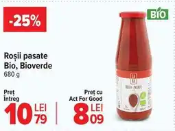 Carrefour Roșii pasate Bio, Bioverde Ofertă