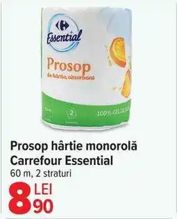 Carrefour Prosop hârtie monorola, Carrefour Essential Ofertă