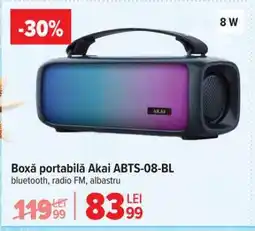Carrefour Boxă portabilă Akai ABTS-08-BL Ofertă