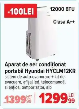 Carrefour Aparat de aer condiționat portabil Hyundai HYCLM12KR Ofertă
