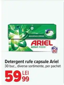 Carrefour Detergent rufe capsule Ariel Ofertă