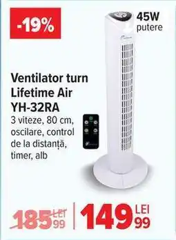 Carrefour Ventilator turn Lifetime Air YH-32RA Ofertă